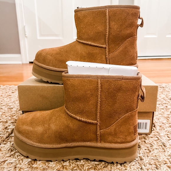 NWT UGG Classic Mini Platform Chestnut Size Y5/Women 6.5 - Picture 7 of 16